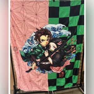 Demon Slayer - Tanjiro and Nezuko blanket - New W/O Box 50 x 60